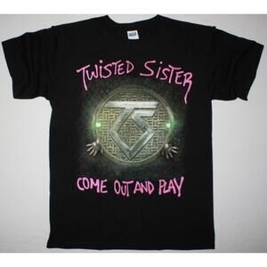 Twisted Sister Come Out And Play85 New Black T-Shirt
